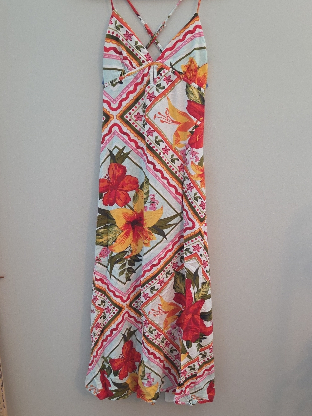 Floral Maxi Skirt in Multicolor - Lightweight Summer Skirt
